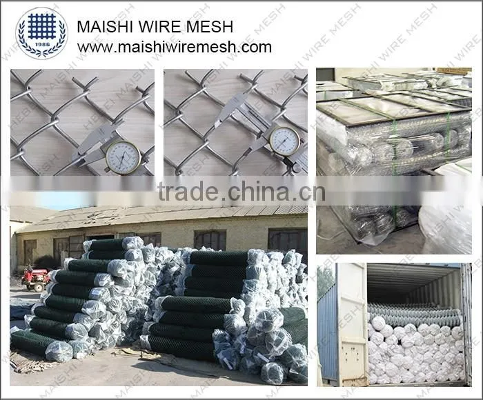 Green PVC Coated fencing chain link
