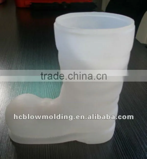 santa boot plastic flock, santa boot, chimney pick