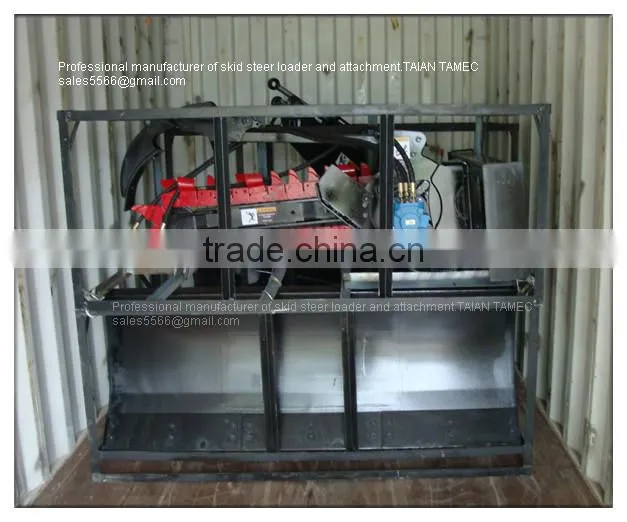 skid steer loader attachment chain trencher