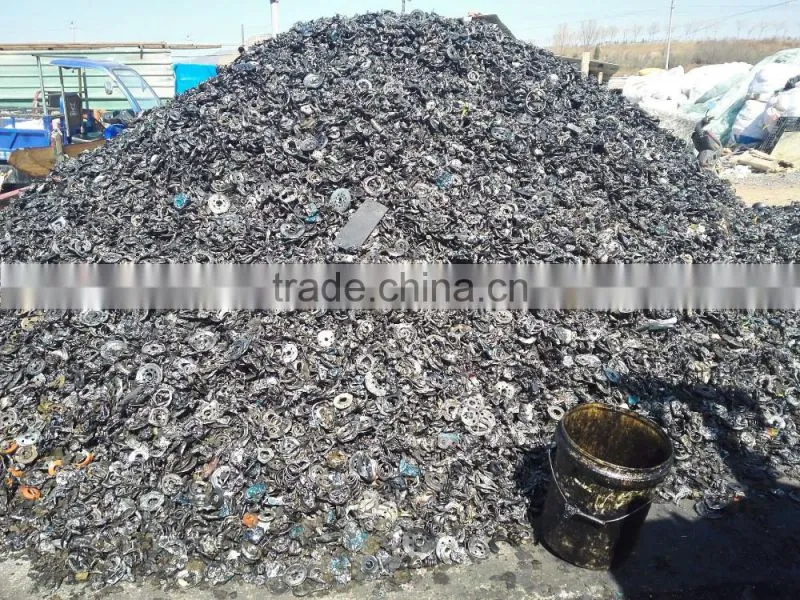 recycling waste engine oil filter processing plant