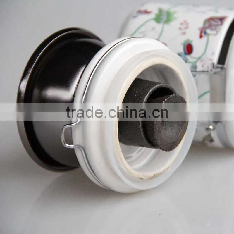 Classic manual coffee grinder with ceramic grinding core or cast iron grinding core