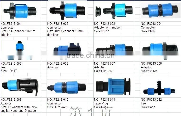 Barbed coupling for drip line irrigation system