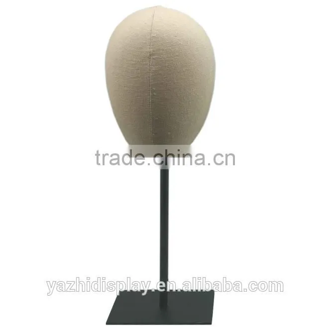 Wholesale fabric and chrome silver mannequin head for hat display