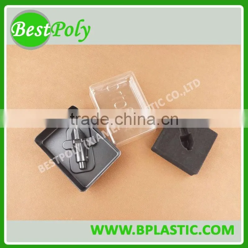 Black flock tray PS flocking tray for electronic