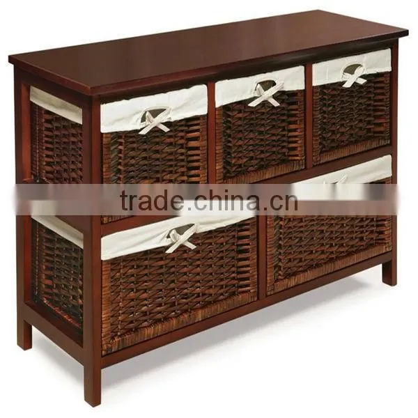 Modern Beautiful Exquisite corner wicker cabinet
