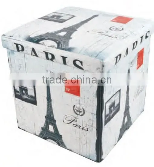 Hot Sale Latest Design PVC Printing Small Ottomans