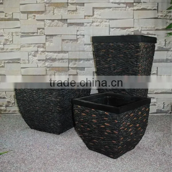 Different Style Home Garden Handmade Black Stone Molds Garden Resin Flower Pot