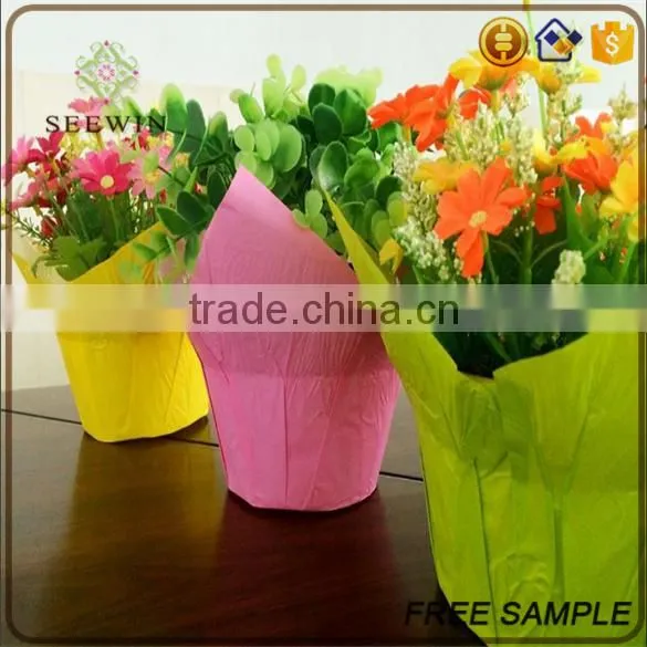 wholesale China supplier paper foil film waterproof flower pot
