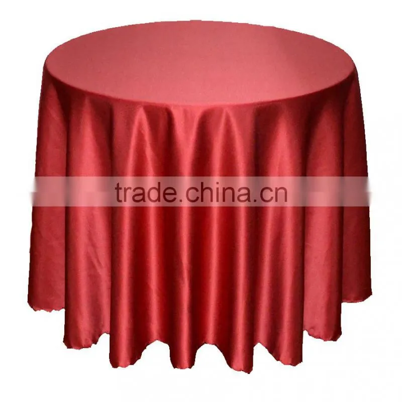 hotsale red damask flower table cover for hotel restaurant weddings