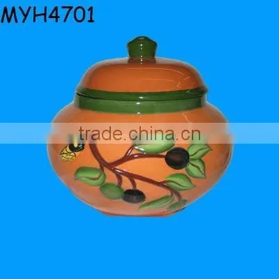 Ceramic coating soup stock pot with cover