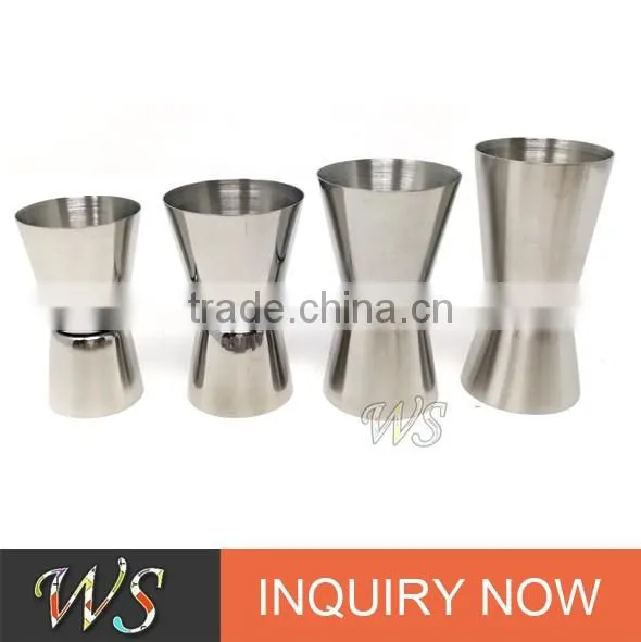 WS-J32 Bartender Custom cocktail Bar Double Jigger 1.5/3cl,2/4cl,2.5/5cl