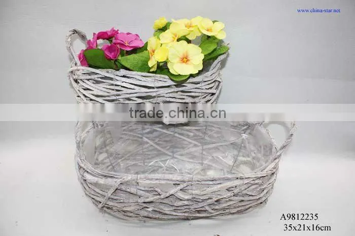 christmas flower basket