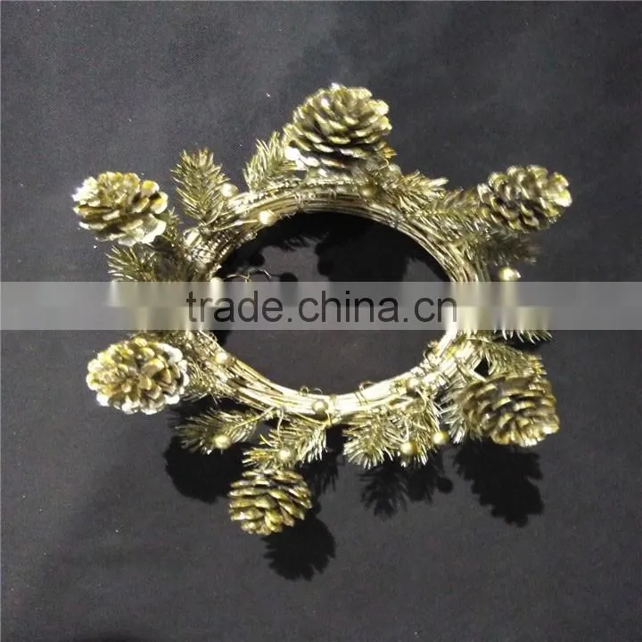 Factory direct sales artificial flower candle rings for home decoration