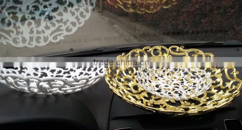 gold fruit plate decorative indian serving tray