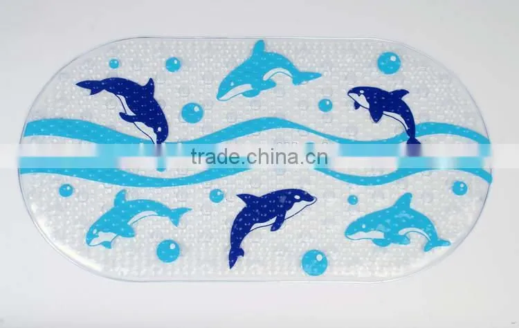Customized density antique pvc anti slip bubble bath mat