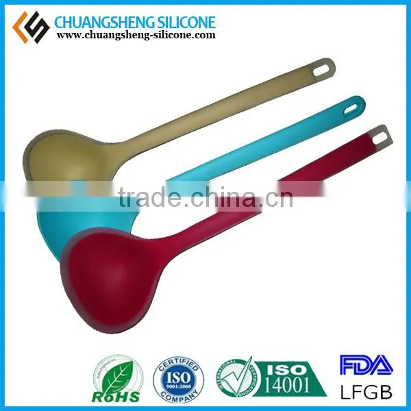 FDA silicone kitchen soup spoons