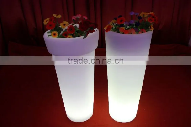 Transparent bar smirnoff plastic led illuminated ice bucket
