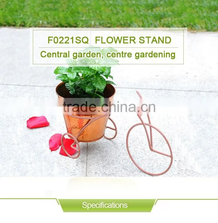 Indoor wrought iron for wedding bicycle flower stand