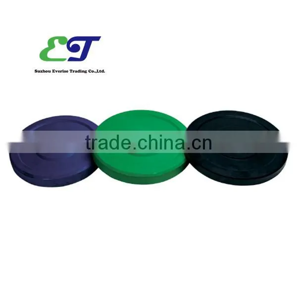 100% Rubber olimpic bumper plate / pure rubber bumper plate / weight lifting rubber barbell plate