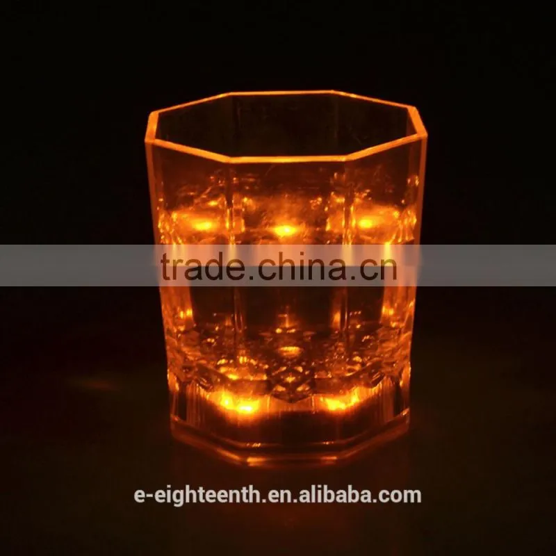 2016 fancy Mini LED Colorful Bar Pub Beer Wine Cup Party Flashing Light Glass mug