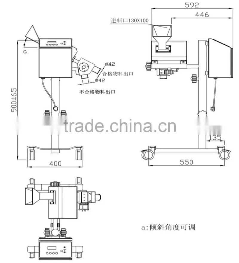 Digital tablet metal detector separator for medical