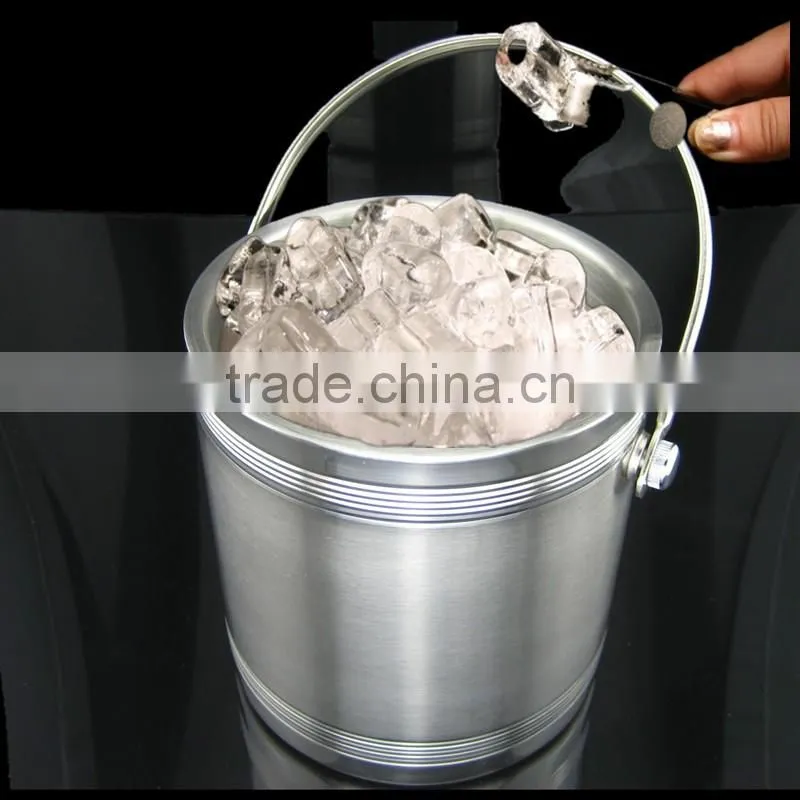 Custom Champagne Beer stainless steel large Ice bucket with cover