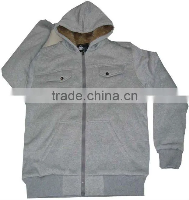 2012 men's fashion FUR fleece jackets
