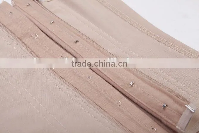 2015 Top Sell Women Sexy Elastic Breathable zipper slimming Body Shaper Corset