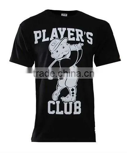 Printed logo 100% cotton rock t-shirt manufacturer