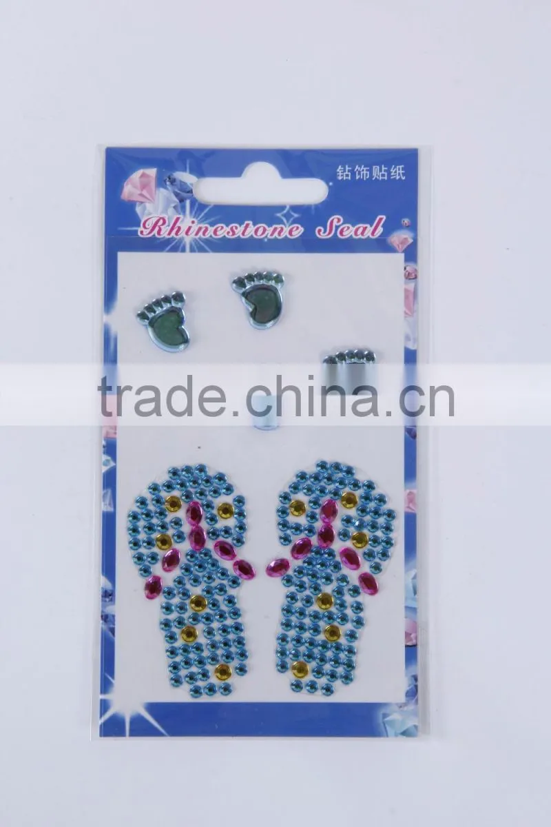 Crystal Diamond GEM Rhinestone self adhesive sticker