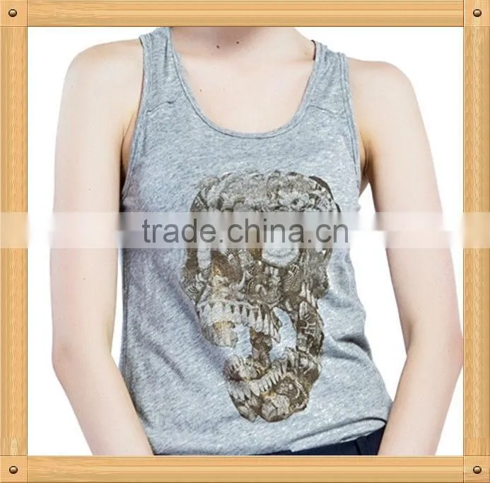 100% cotton ladies tank top wholesale china manufacture