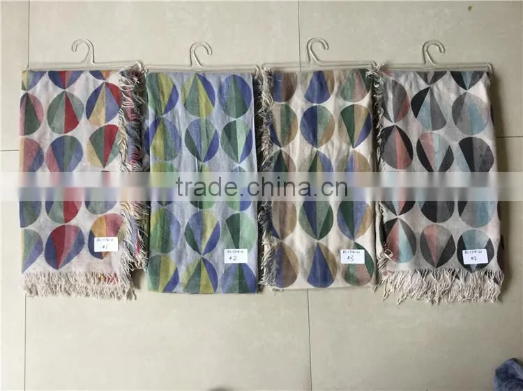 China Factory Hot air Balloon Print scarf High Qualith women Lady scarf