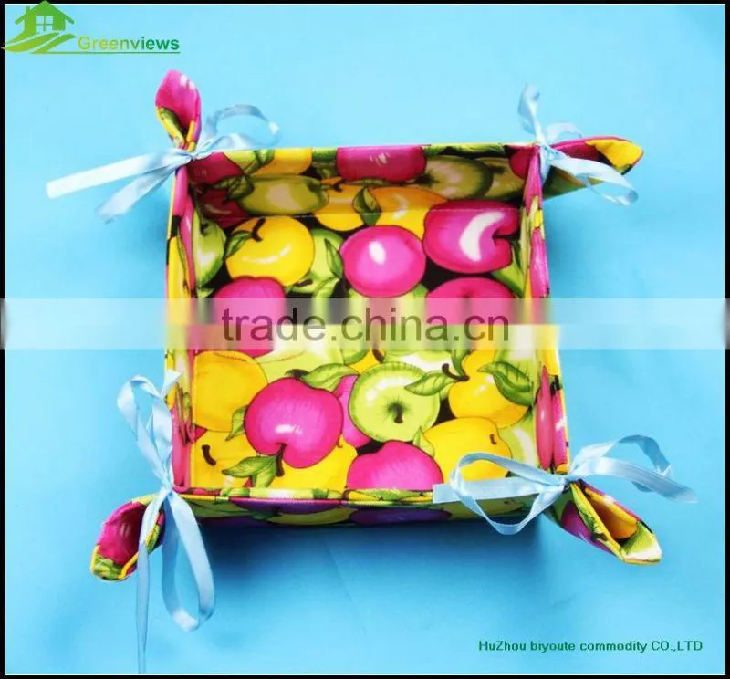Foldable decorative fabric non-woven storage box with lid fabric storage box