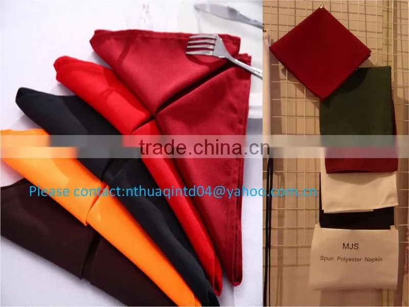 Polyester napkin table napkin restaurant hotel table linen
