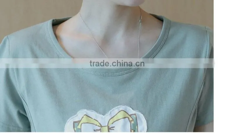 wholesale fashion design women short sleeve pajamas TM042