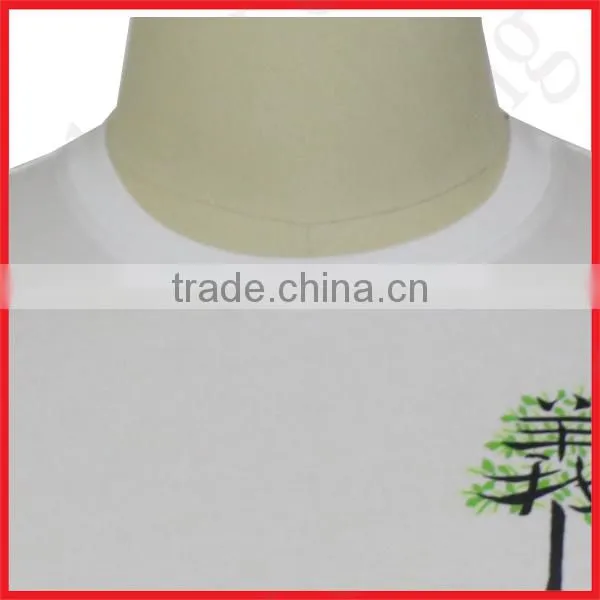 tshirts with logo rubber printing ring spun cotton