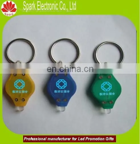 logo promotional keychain led torch