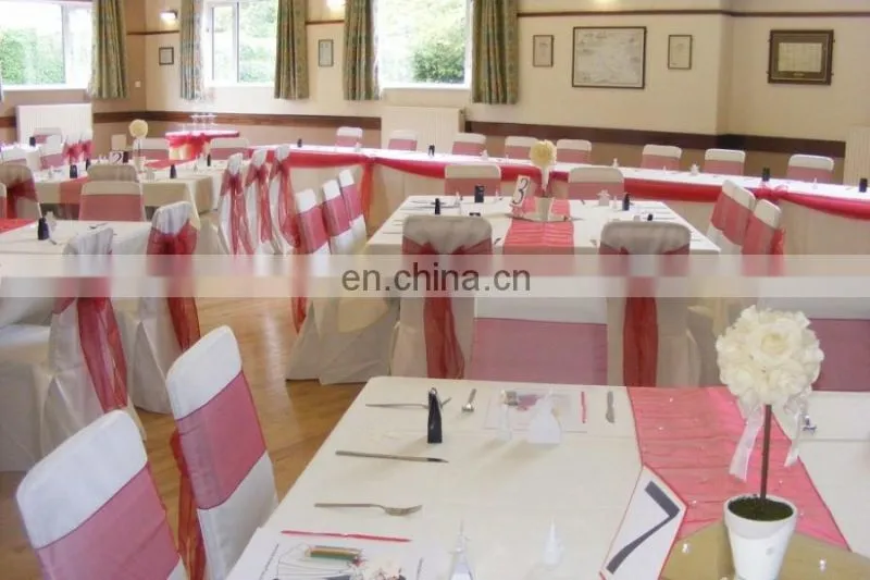 Wholesale Banquet Cheap Polyester Universal Chair Cover White