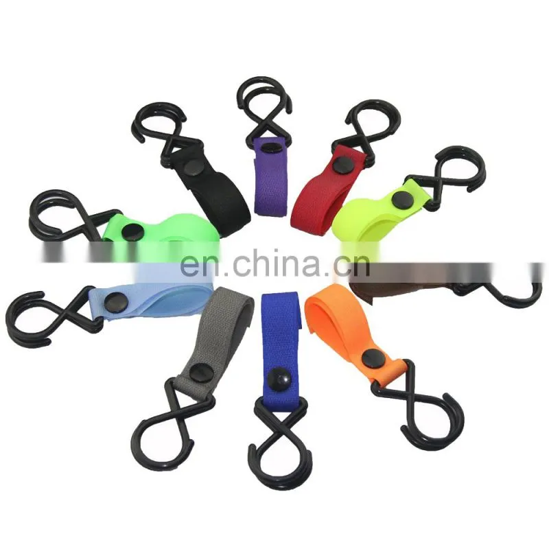 Stroller Hook - 10 Pack of Multi Purpose Hooks - Hanger for Baby Diaper Bags, Groceries, Clothing, Purse