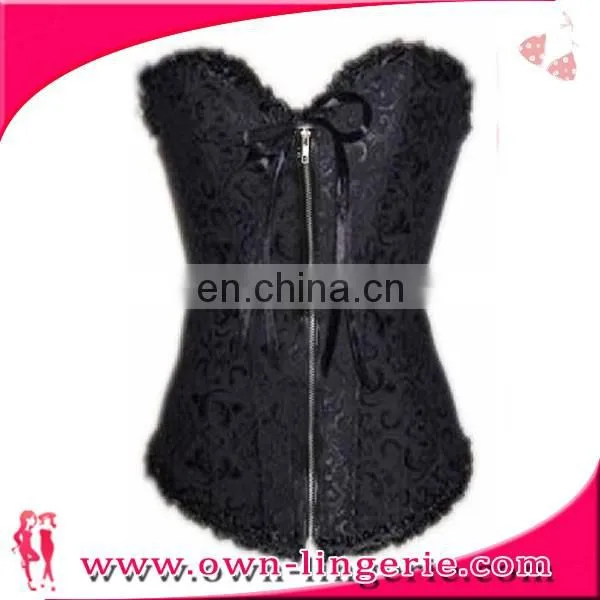 2017 instyle wedding tops bustier zipper slimming waist training corset
