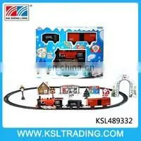 Christmas gift rc interactive educational train railway set toy