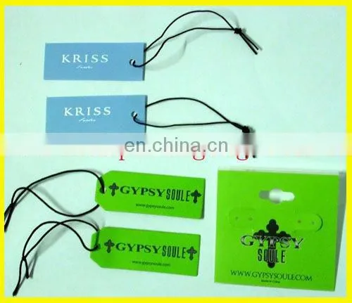 Black Plastic tags for clothing