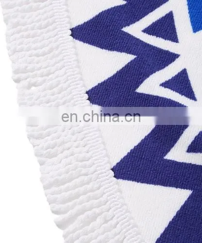 China wholesale custom printed round beach towel
