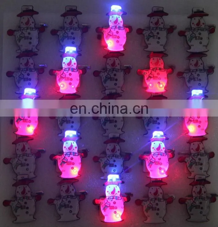 Merry Christmas lapel pin led flashing badge