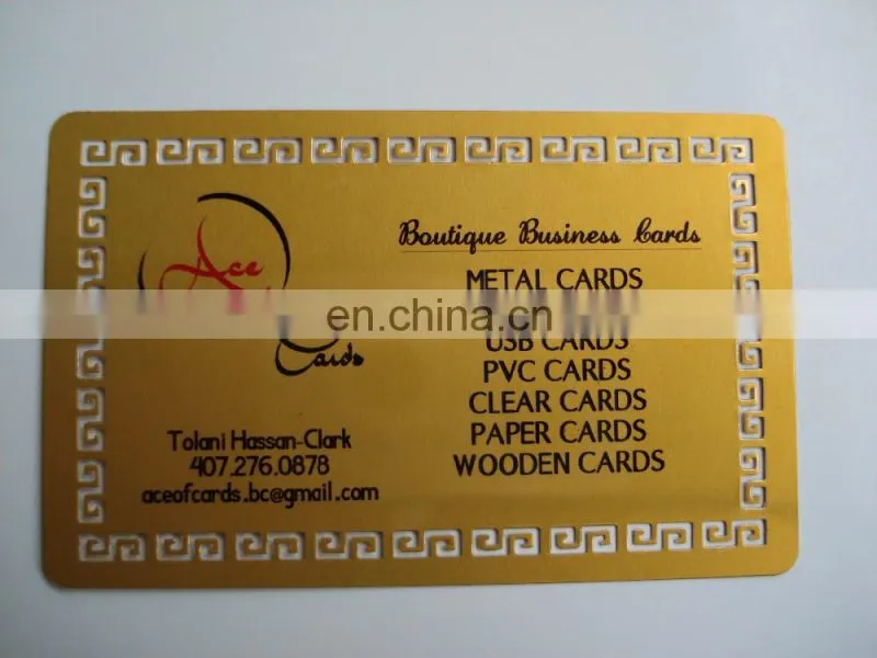 Blank Heat Press Metal Cards For Business