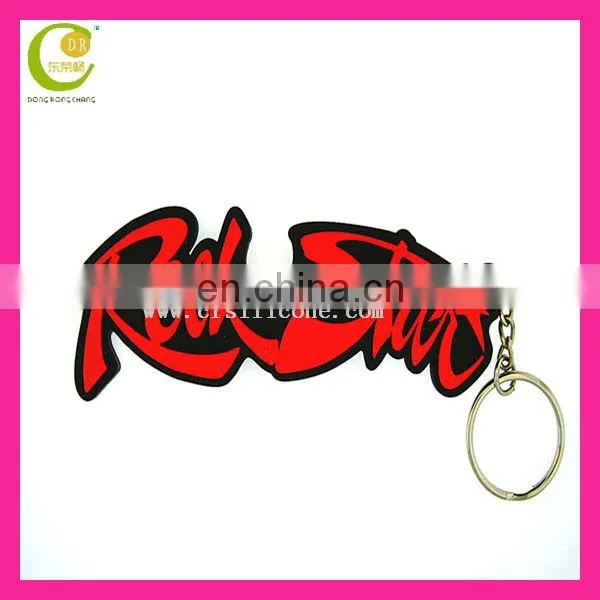 Make any custom oem design shape different animal style embossed 3d rubber frog keychain