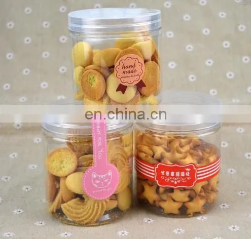 2015 clear round pvc/pp cookie box