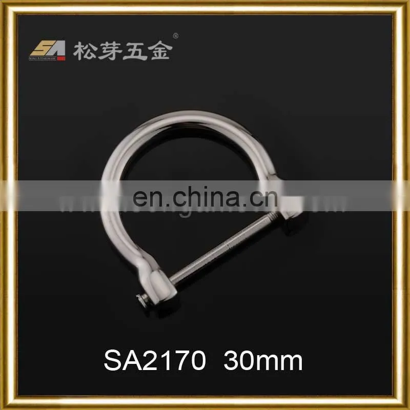 OEM customized zinc alloy gold plated strap buckle