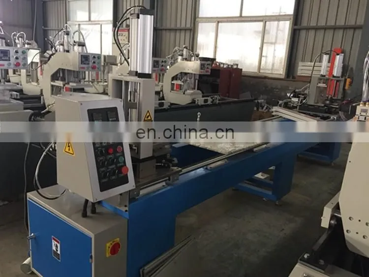 PVC colorful profile window used double head seamless welding machine