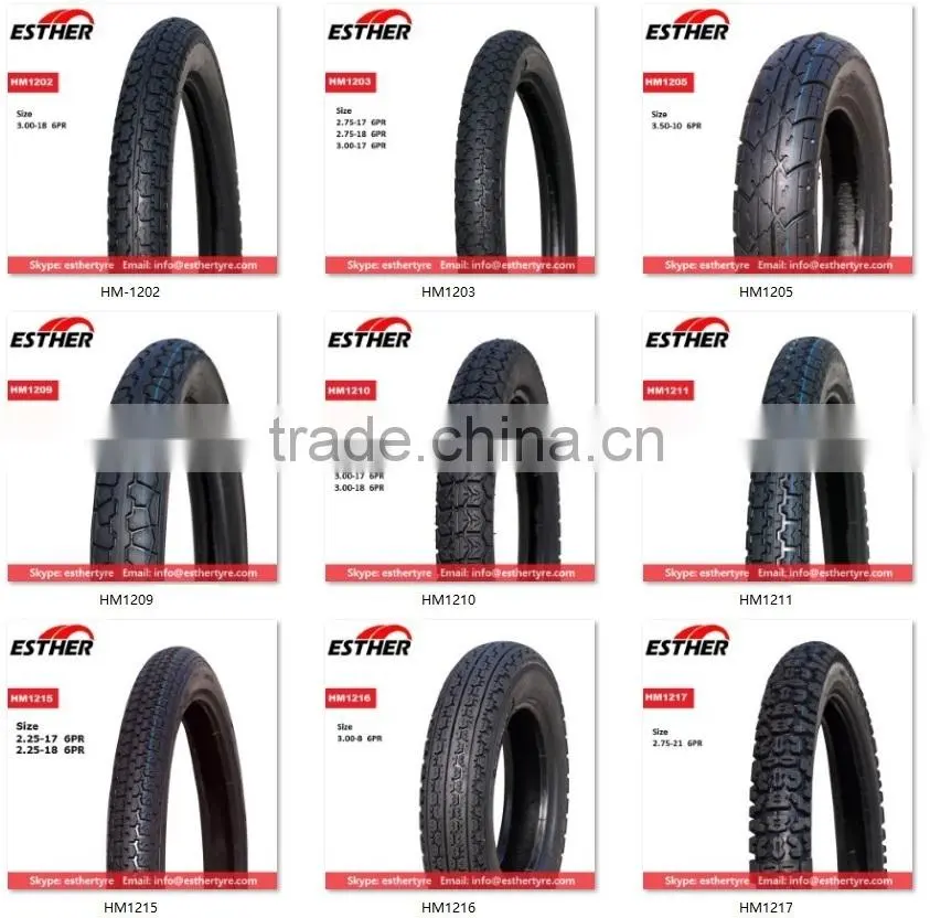 Esther Brand HM1206 Motorcycle Tyre 3.00-10 6PR
